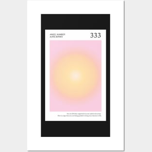 Angel Number 333 Aura Posters and Art